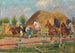 Encuentro en el camino del pueblo - Wojciech Kossak — vista de la obra