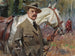 Autorretrato con un caballo - Wojciech Kossak — vista de la obra