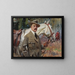 Autorretrato con un caballo - Wojciech Kossak — cuadro enmarcado en la pared