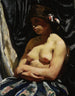 Mujer semi-desnuda - Wojciech Weiss — vista de la obra