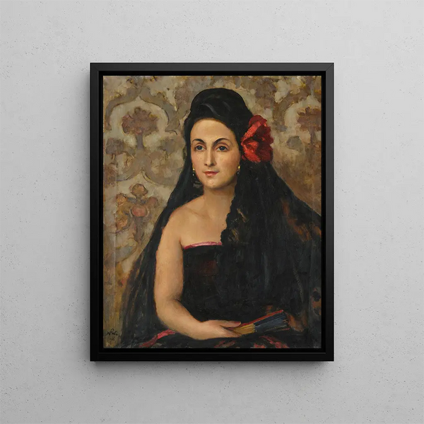 Wojciech Weiss - Portrait of Maria Skrzywan in Spanish costume.webp