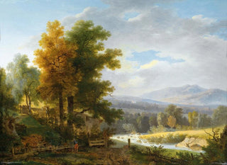 Wolfgang Adam Tpffer - Holzarbeiter vor weiter Landschaft.webp