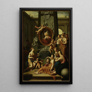 Workshop of Adriaen van der Werff - Liberal arts pay homage to Johann Wilhelm Palatine of the Rhine and his wife.webp