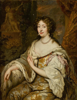 Workshop of Caspar Netscher - Portrait of Maria Mancini.webp