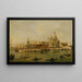 Venise, la Dogana y Santa Maria della Salute - Estudio de Francesco Guardi — cuadro enmarcado en la pared
