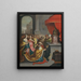 La idolatría de Salomón - Taller de Frans Francken el Joven — cuadro enmarcado en la pared