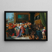Solon and Croesus - Workshop of Frans Francken the Younger — framed artwork on a wall