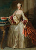 Retrato de Maria Anna Duquesa de Baviera nacida Princesa de Palatinado-Sulzbach - Taller de Georges Desmares — vista de la obra