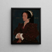 Lady Lee Margaret Wyatt née vers 1509 - Atelier de Hans Holbein le Jeune — framed artwork on a wall