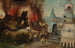 La Tentación de San Antonio - Atelier de Herri met de Bles — vista de la obra