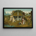 El Jardín del Paraíso - Estudio de Jérôme Bosch — cuadro enmarcado en la pared