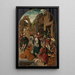 L'Adoration de los Reyes Magos - Taller de Jacob Cornelisz van Oostsanen — cuadro enmarcado en la pared