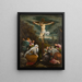 La Crucifixión - Atelier de Jacopo Bassano — cuadro enmarcado en la pared