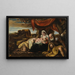 El matrimonio místico de Santa Catalina - Taller de Jacopo Bassano — cuadro enmarcado en la pared