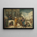 The Christ and the Woman Caught in Adultery - Jacopo Tintoretto Workshop — framed artwork on a wall