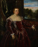 Retrato de Dogaressa Morosina Morosini - Taller de Jacopo Tintoretto — vista de la obra