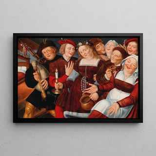 Workshop of Jan Massys - The Bride Being Led To The Bridal Bed.webp