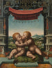 Les enfants Christ et saint Jean-Baptiste s'embrassant - Atelier de Joos van Cleve — artwork view