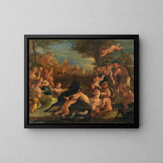 Workshop of Luca Giordano - Bacchanal with the drunken Silenus.webp