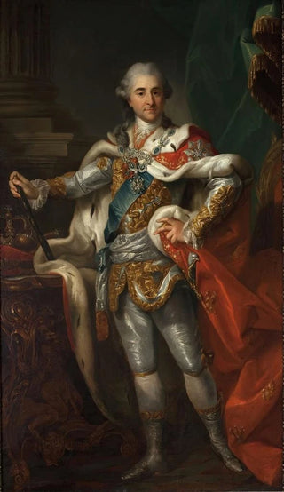 Workshop of Marcello Bacciarelli - Portrait of Stanisaw August Poniatowski in the coronation costume.webp