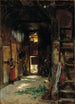 interior de una cabaña westphaliana - Worthington Whittredge — vista de la obra