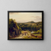 Paisaje en las montañas del Harz - Worthington Whittredge — cuadro enmarcado en la pared