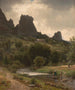Vista pastoral estival de Kallenfels - Worthington Whittredge — vista de la obra