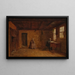 domingo por la mañana en Nueva Inglaterra, figuras pintadas por Eastman Johnson - Worthington Whittredge — cuadro enmarcado en la pared
