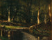 El arroyo en el bosque - Worthington Whittredge — vista de la obra