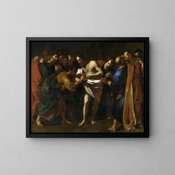 La incredulidad de san Tomás - Wouter Pietersz Crabeth II — cuadro enmarcado en la pared
