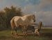 Caballo en el prado - Wouterus Verschuur — vista de la obra