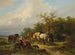 de carpinteros descansando al borde de un bosque - Wouterus Verschuur — vista de la obra
