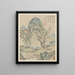 Seasonal Landscape Album Painting Leaf A previous leaf 4 - Xiao Yuncong — framed artwork on a wall