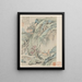 Seasonal Landscape Album Painting B previous leaf 1 - Xiao Yuncong — framed artwork on a wall