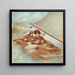 Ice Yachting Painting - Anonymous — framed artwork on a wall
