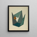 Geometric composition - Yakov Chernikhov — framed artwork on a wall