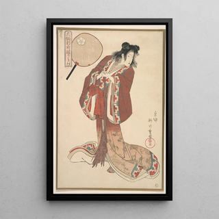 Yanagawa Shigenobu - Hinazuru of Naka Ogiya as an Onna Jittoku.webp