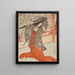 The Dancer Gi - Yashima Gakutei — framed artwork on a wall