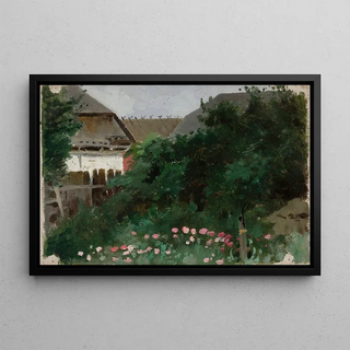 Zdzisaw Jasiski - Cottage in the garden in Przek.webp