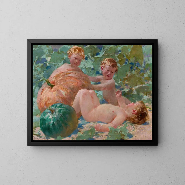 Calabazas - Zdzisław Jasiński — cuadro enmarcado en la pared