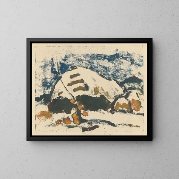 Autumn Painting - Zolo Palugyay — framed artwork on a wall