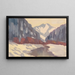 Winter Stream - Zolo Palugyay — framed artwork on a wall