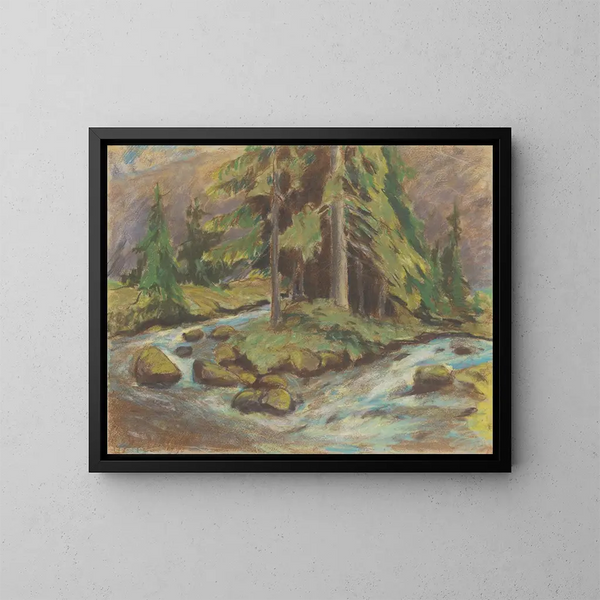 Ruisseau Demnovski - Zolo Palugyay — framed artwork on a wall