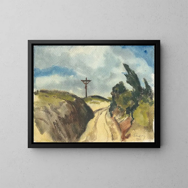 Route Hlbok - Zolo Palugyay — framed artwork on a wall