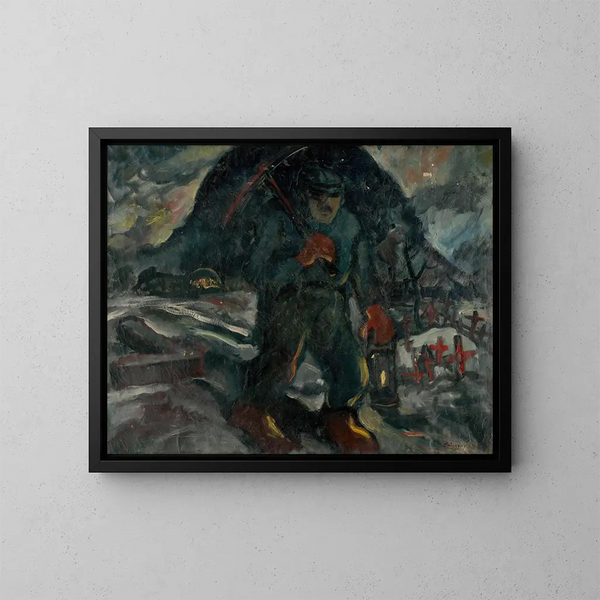 Minor Painting - Zolo Palugyay — framed artwork on a wall