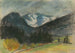 Paisaje de Montaña con Picos Nevados - Zolo Palugyay — vista de la obra
