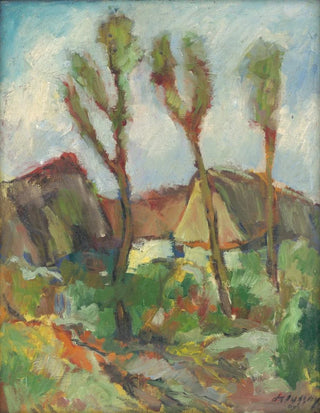 Zolo Palugyay - Sketch of a Landscape with Poplars.webp