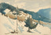 Llanura nevada en las montañas - Zolo Palugyay — vista de la obra