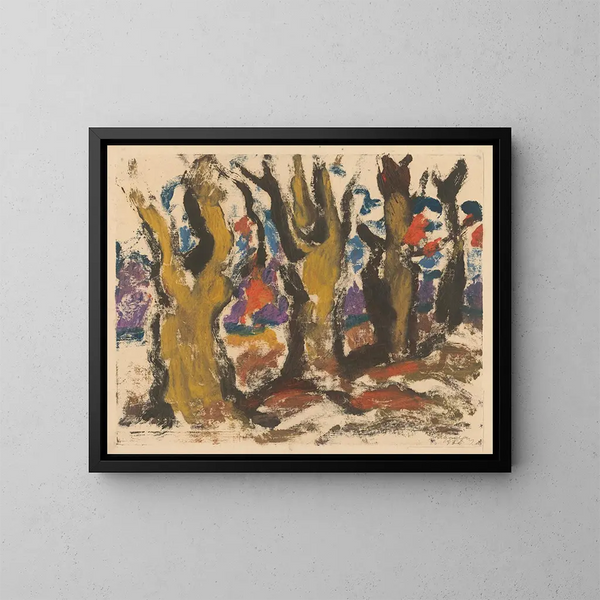 Night Sky Painting - Zolo Palugyay — framed artwork on a wall