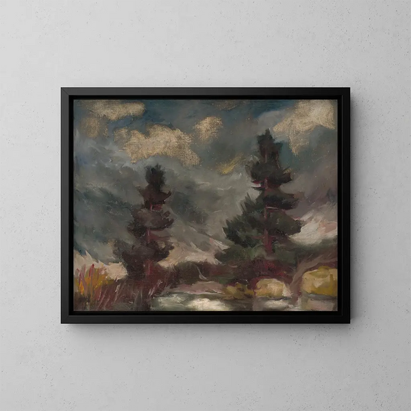 Landscape Painting of the Tatras - Zolo Palugyay — framed artwork on a wall